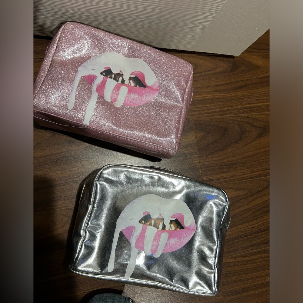 2 Kylie cosmetics discontinued makeup/skincare/travel pouches